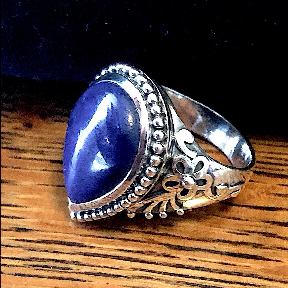 $74   Doug Paulus Estate Ring   Sterling Silver   Marked dp 925 India   Size 10